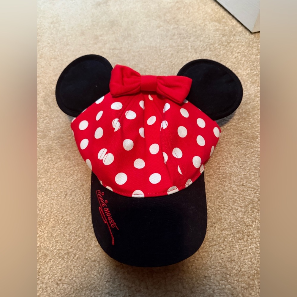 Disney Black and Red Minnie Mouse Hat